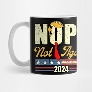Nope Not Again Funny Trump 2024 Vintage Mug